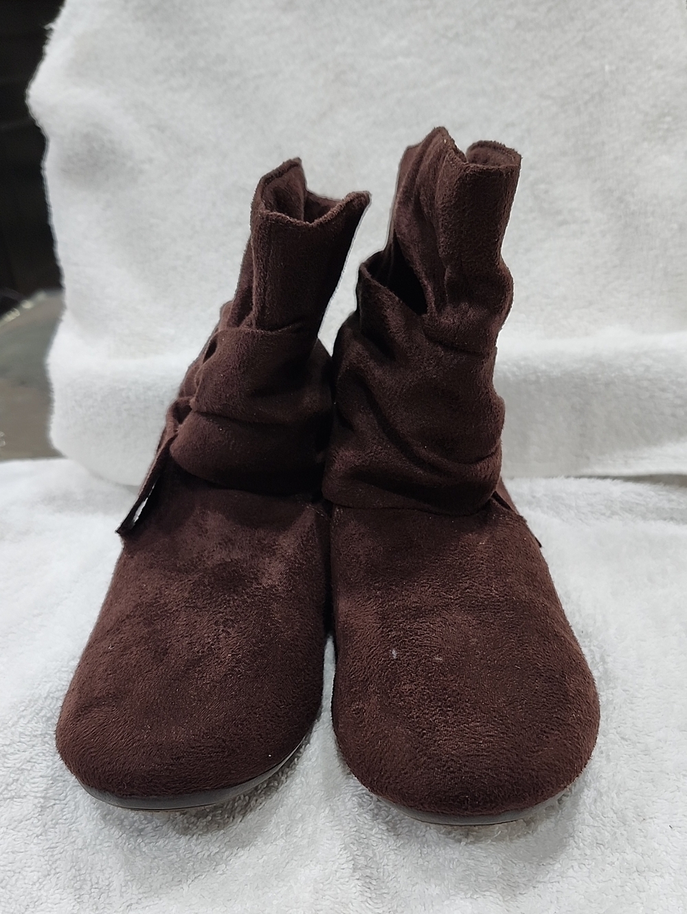 Rampage BECKETT Faux Suede Ankle Boots With a Stylish Bow Design